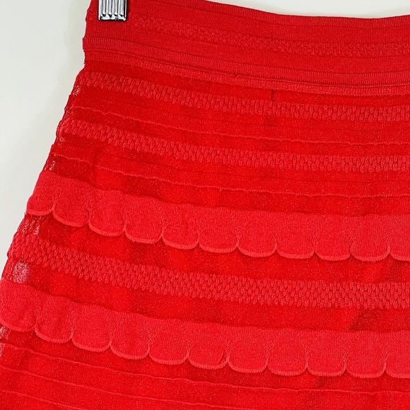 Missoni M Red flared Knit Skirt - size 4 - Picture 2 of 9